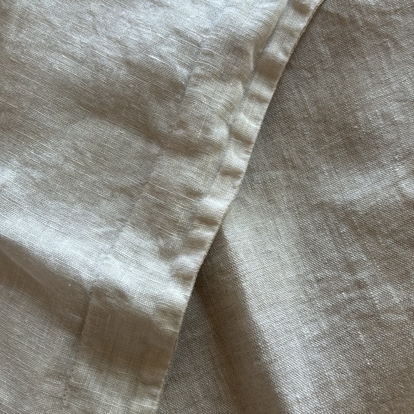 NWOT PAIR Crate&Barrel Natural Hemp Euro Shams - Picture 3 of 9